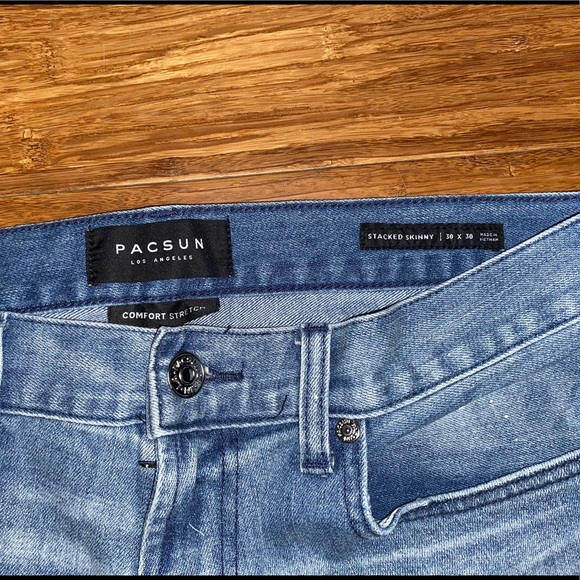 [SOLD] PacSun stacked skinny jeans - Picture 4 of 7